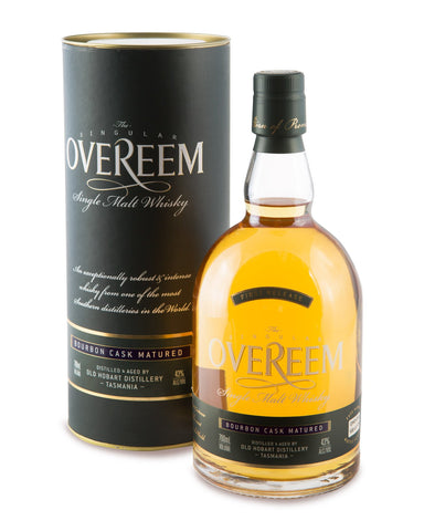 Overeem Bourbon Cask Matured 43% First Release Tasmanian Single Malt Whisky OHD-055 - Historic