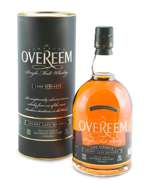 Overeem 2013 Cask Strength Sherry Cask Matured 60% First Release Tasmanian Single Malt Whisky OHD-001 - Historic