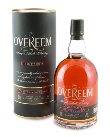 Overeem 2014 Cask Strength Port Cask Matured 60% Tasmanian Single Malt Whisky OHD-029 - Historic