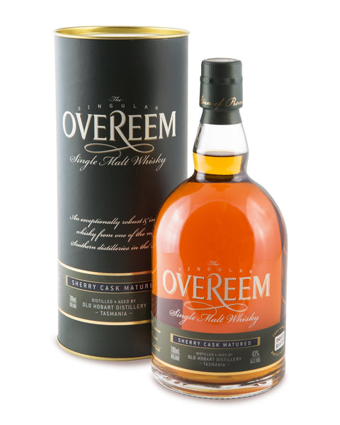 Overeem 2015 Sherry Cask Matured 43% Tasmanian Single Malt Whisky OHD-073 - Historic