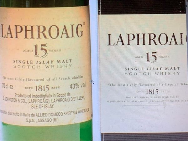 Laphroaig 15 Years Old pre-Royal Warrant 1990’s