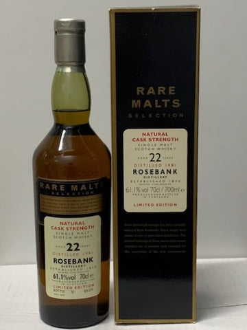 Rosebank 1981 22 Years Old Rare Malts Single Malt Whisky
