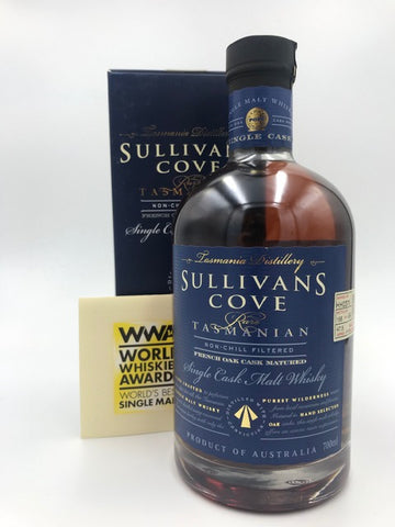 Sullivans Cove French Oak Cask Matured Tasmanian Single Malt Whisky bottled 2015