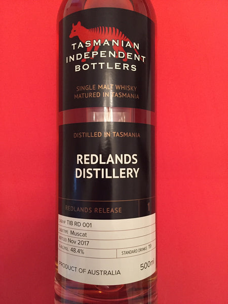 Redlands TIB Release Cask RD 001 Muscat Cask Single Malt Whisky - Historic