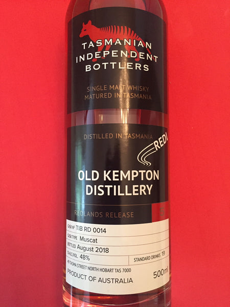 Old Kempton TIB Release Cask RD 0014 ex-Muscat Cask Tasmanian Single Malt Whisky - Historic