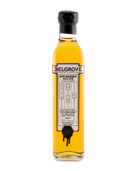 Belgrove 100% Rye Whisky 2017 - Historic