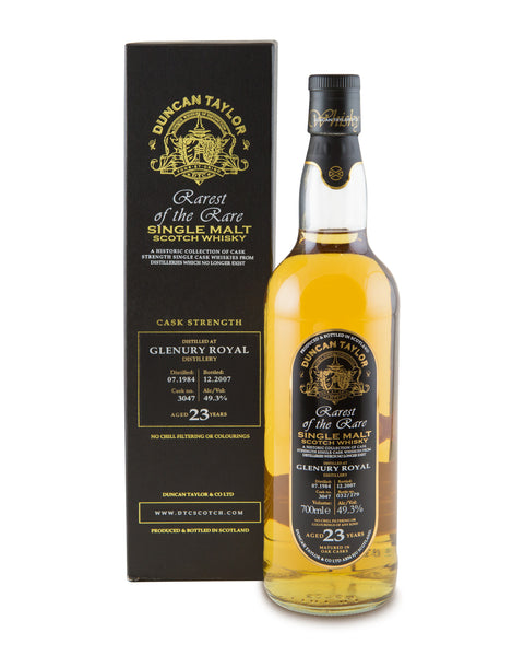 Glenury Royal 1984 23 Years Old Cask No 3047 Single Highland Malt Rarest of the Rare by Duncan Taylor