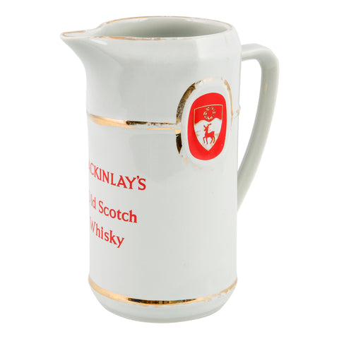 Mackinlay's Old Scotch Whisky water jug 1980s